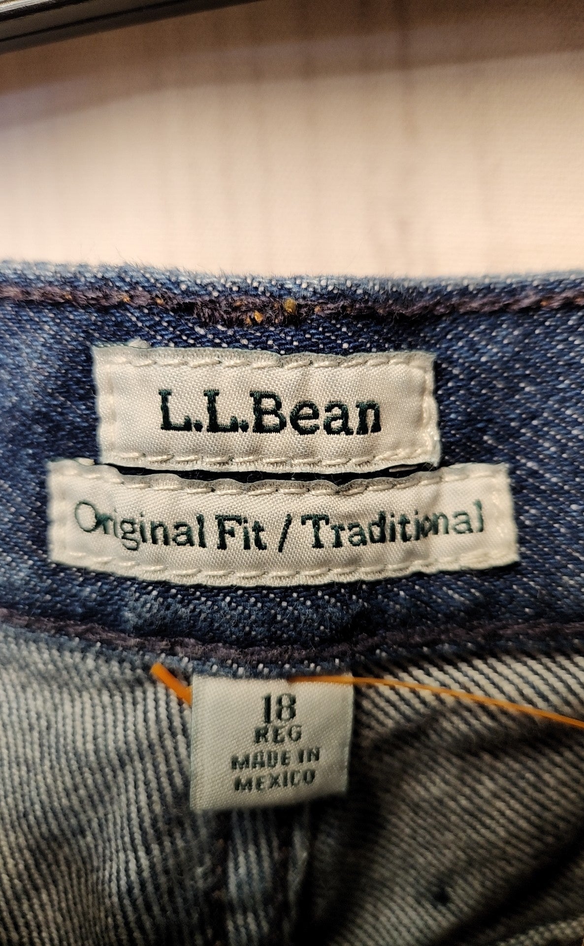 LL Bean Women's Size 34 (18/1X) Blue Jeans