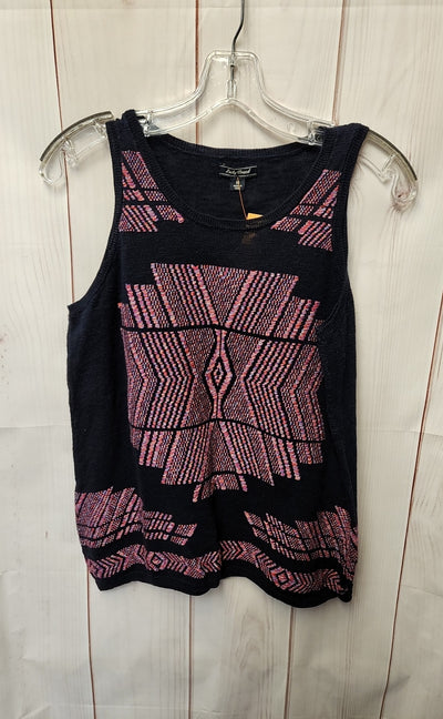 Lucky Brand Women's Size M Navy Sleeveless Top