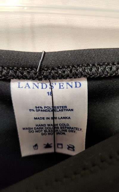 Lands End Women's Size 18 Black Swim Bottom