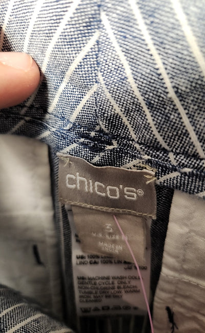 Chico's Women's Size 3 = US 16 Blue Pants