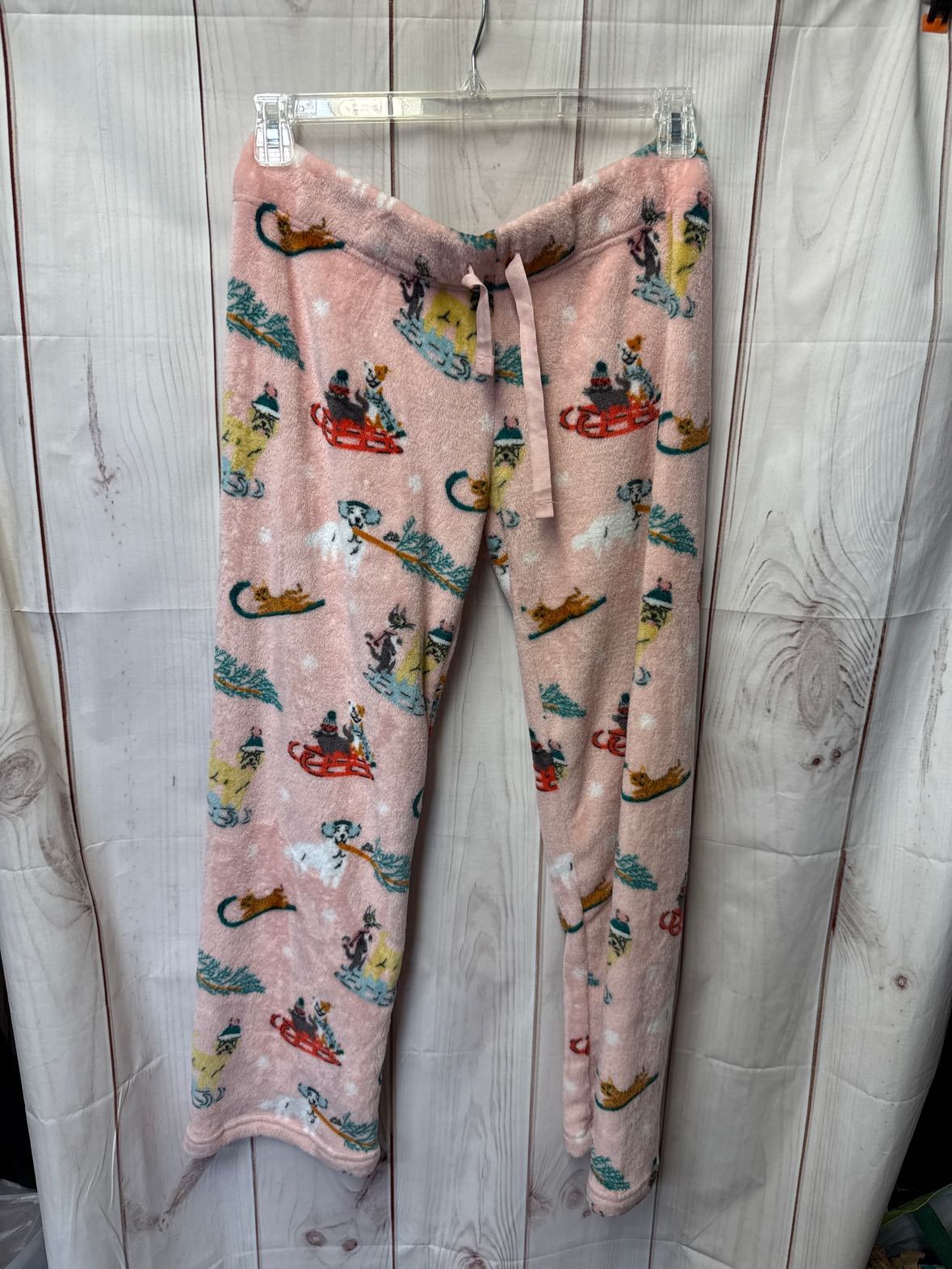 Doggie Drawings Women's Size M Pink PJ Bottoms