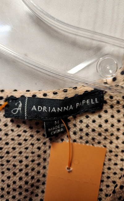 Adrianna Papell Women's Size M Peach 3/4 Sleeve Top