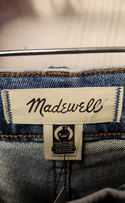 NWT Madewell Women's Size 24 Petite Blue Jeans The Mid-Rise Perfect Vintage Jean