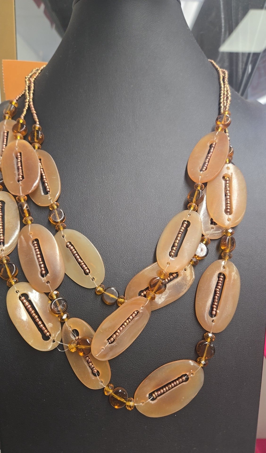 Brown Beaded Necklace