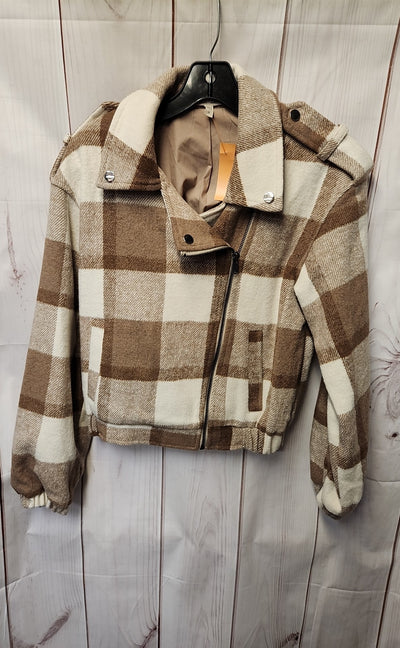Dolan Women's Size XS White & Tan Jacket