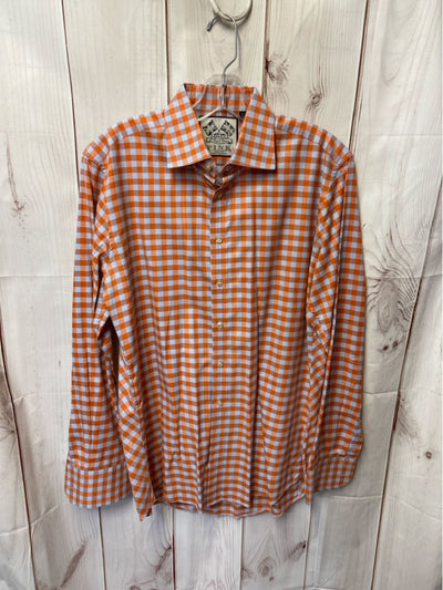 Pink Men's Size M Orange Shirt