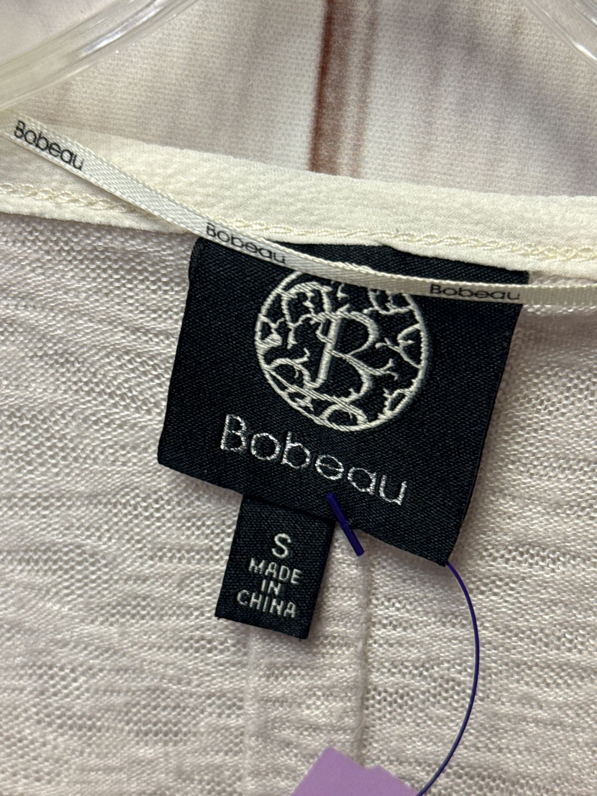Bobeau Women's Size S White 3/4 Sleeve Top