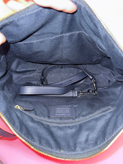 Coach Skylar Hobo 91029 Convertible Navy Leather Purse Bag