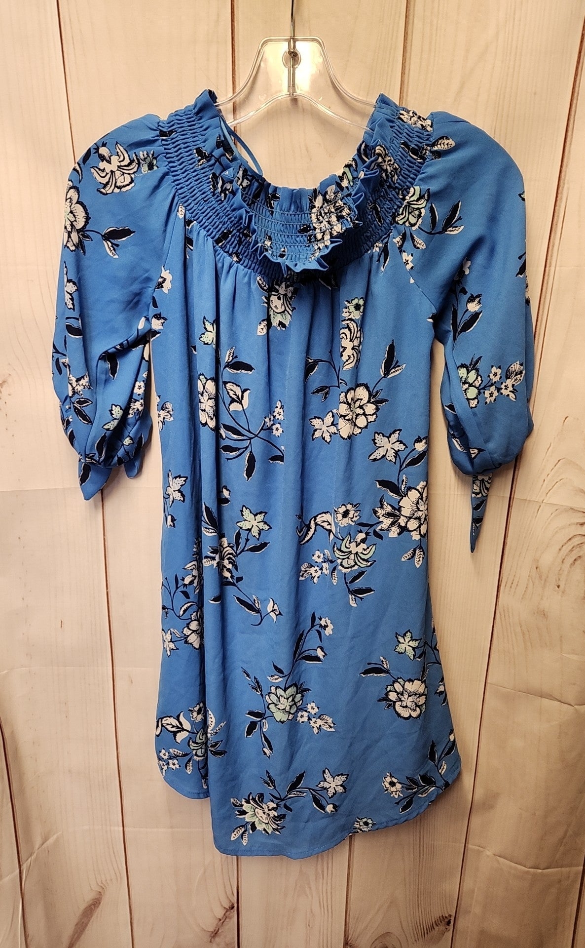 City Studio Women's Size S Blue Floral Dress