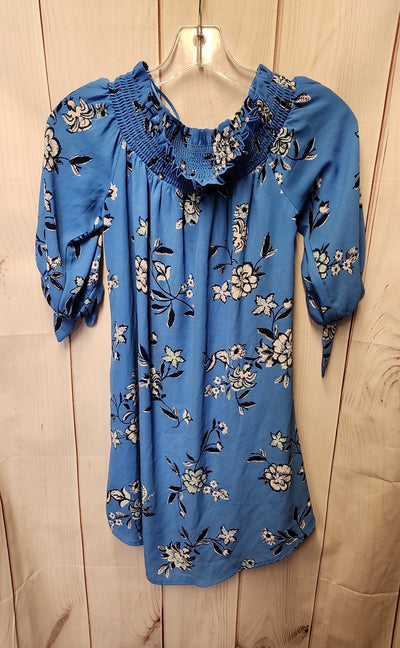 City Studio Women's Size S Blue Floral Dress