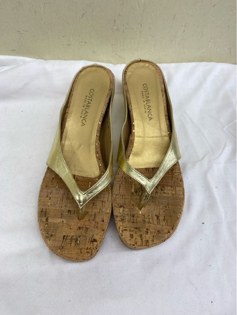 Costa Blanca Women's Size 9 Gold Sandals