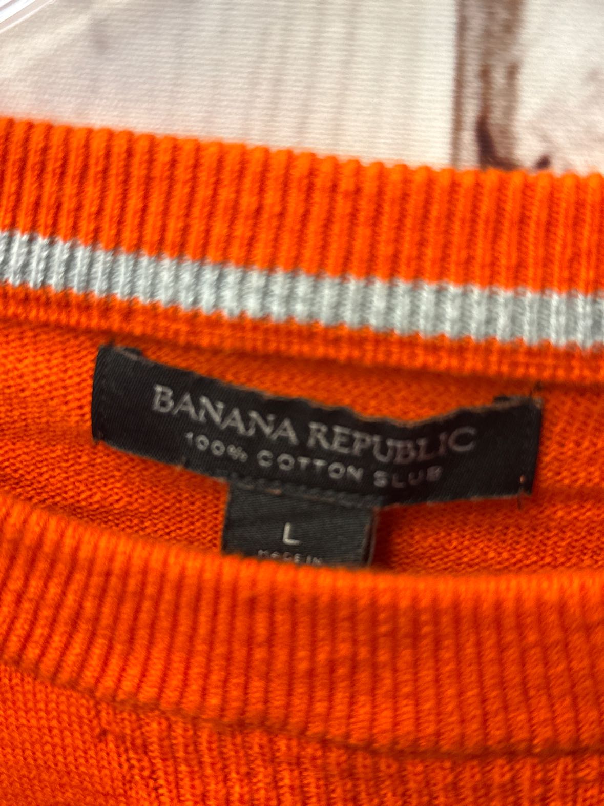 Banana Republic Men's Size L Orange Shirt