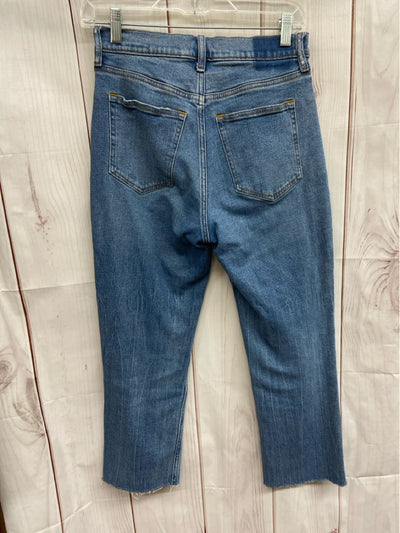 Abercrombie & Fitch Women's Size 4 Blue Jeans the Ankle Straight Ultra High Rise