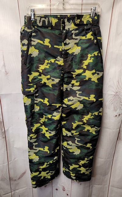 Roebuck & Co Boy's Size 14/16 XL Ski Snow Pants Camo Yellow, Green, Black