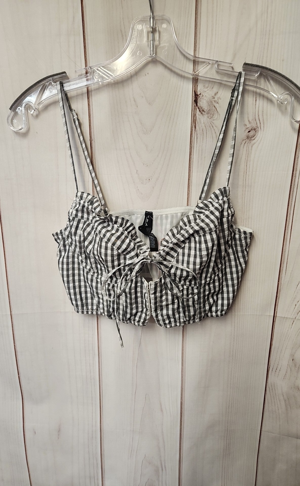 Out from Under Women's Size M Black & White Sleeveless Top
