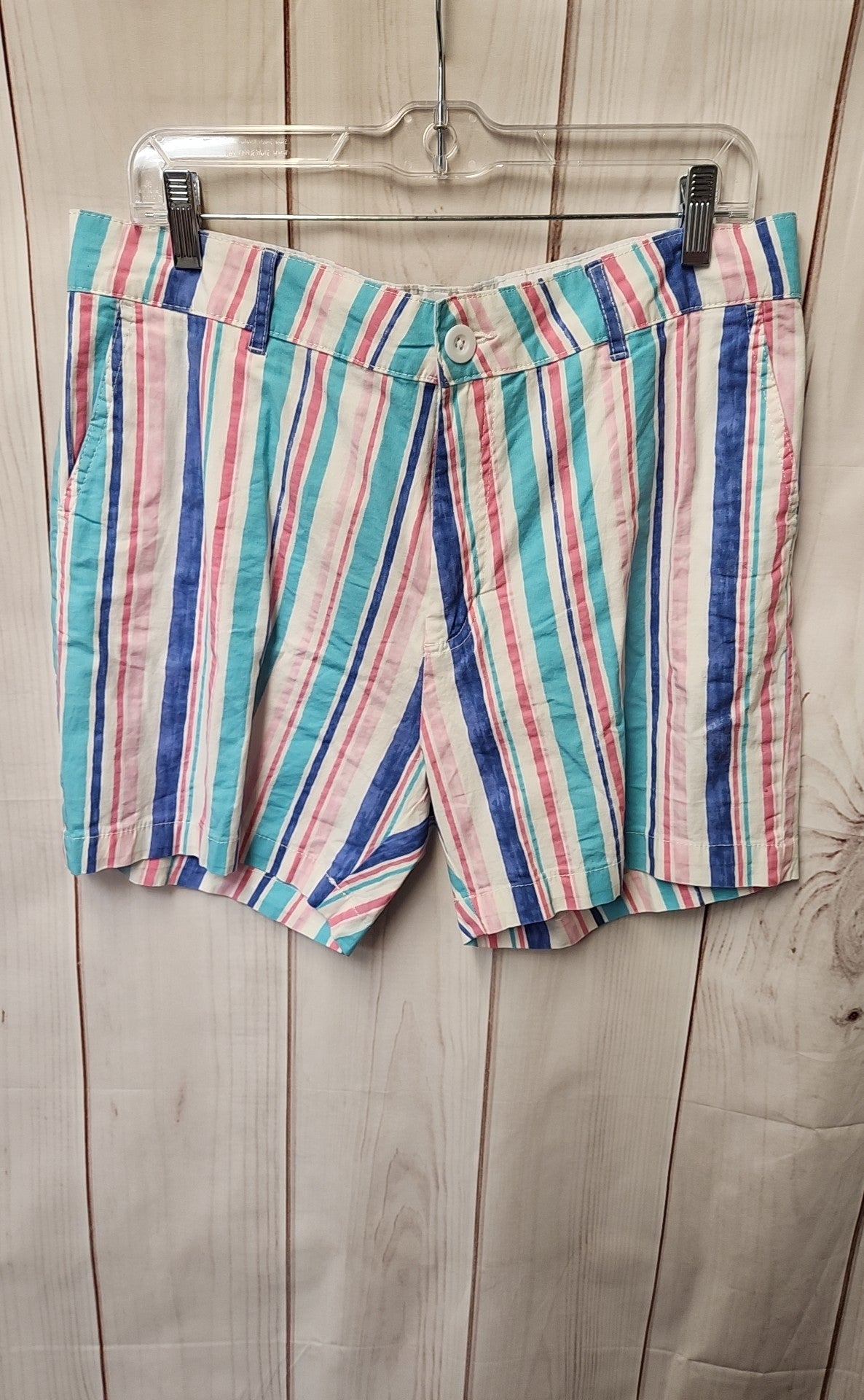 Caribbean Joe Women's Size 12 Pink & Blue Shorts