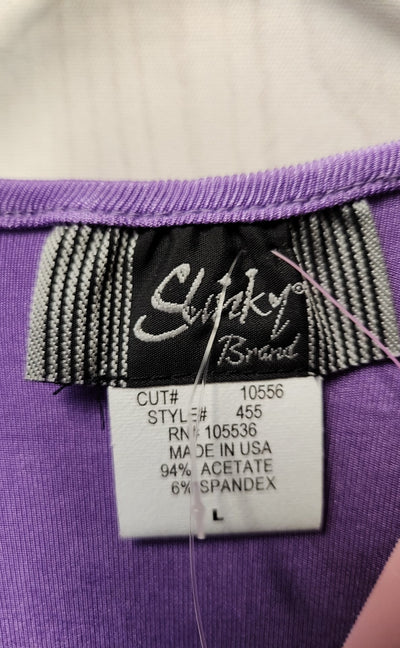 NWT Slinky Women's Size L Purple Sleeveless Top