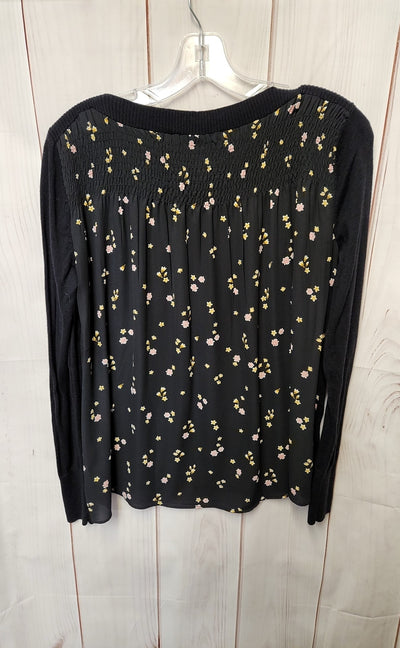 Loft Women's Size XS Black Long Sleeve Top