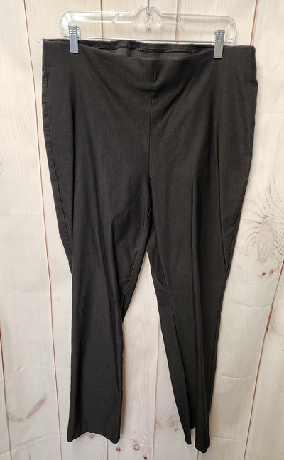 Chico's Women's Size 2.5 = US 14 Black Pants So Slimming