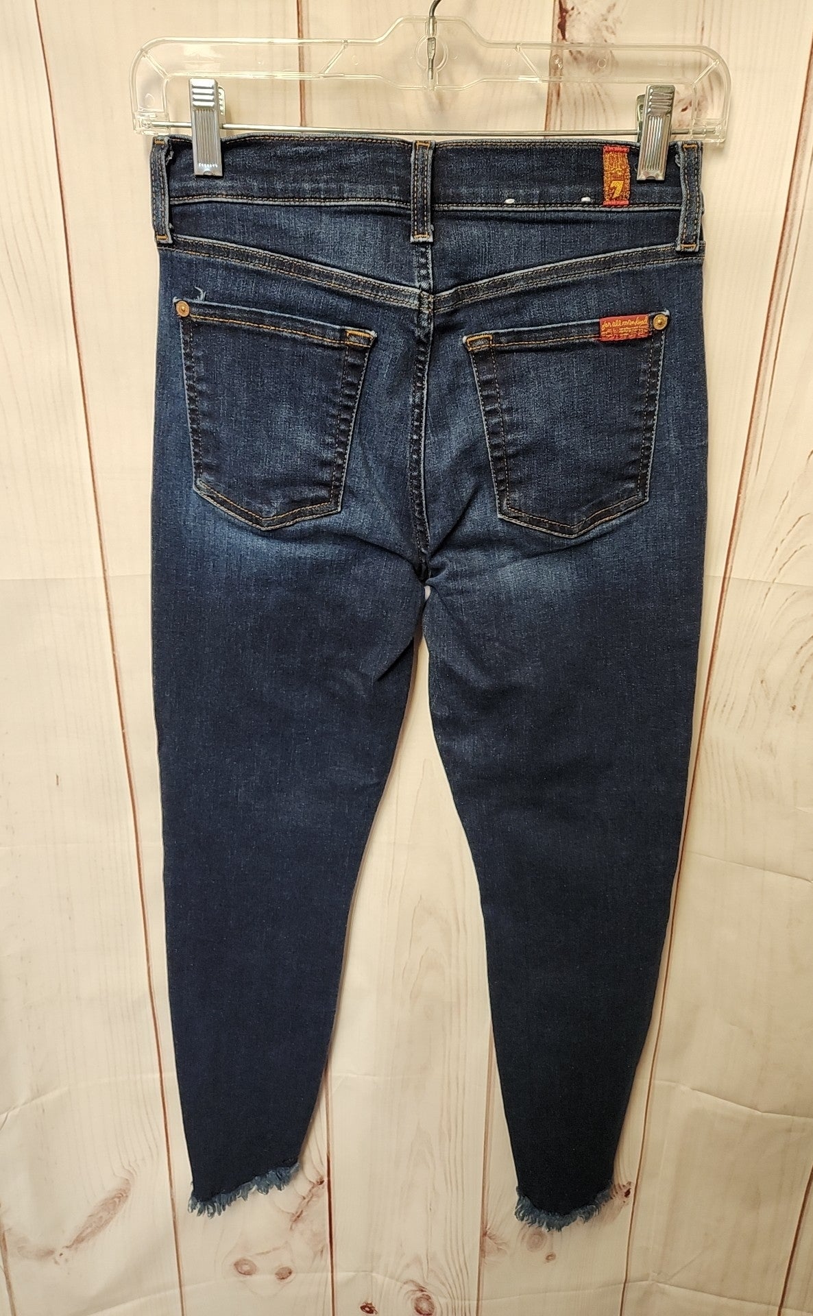 7 For All Mankind Women's Size 26 (1-2) Blue Jeans The Ankle Skinny