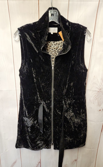 Elliott Lauren Women's Size 4 Black Velour Vest