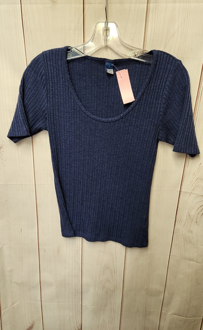 Old Navy Women's Size M Navy Short Sleeve Top