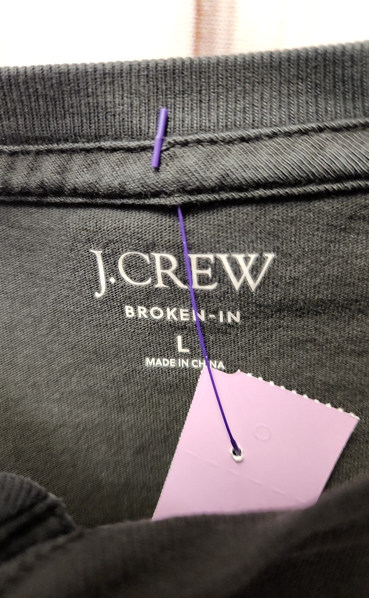 J Crew Men's Size L Black Shirt