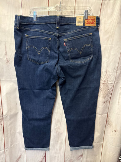 NWT Levis Women's Size 34 (18/1X) Blue Jeans Boyfriend