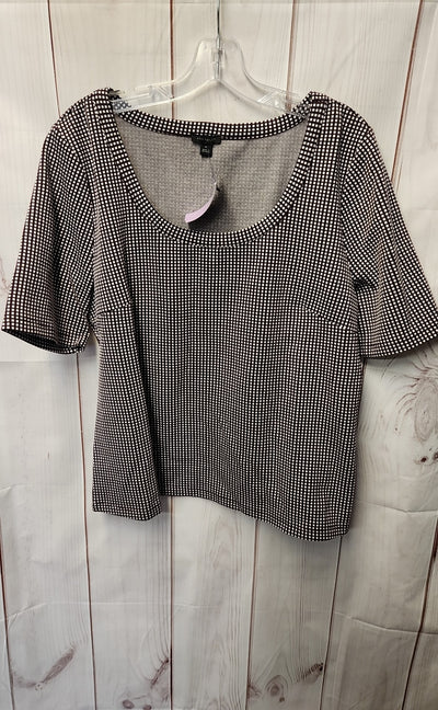 Ann Taylor Women's Size XL Purple Short Sleeve Top