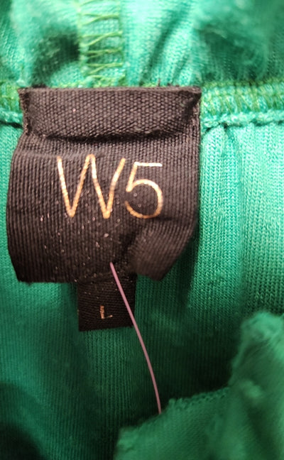 W5 Women's Size L Green Short Sleeve Top