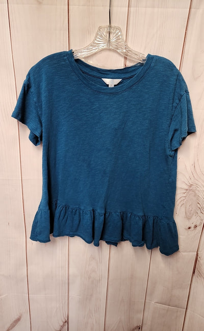 Time and Tru Women's Size S Blue Short Sleeve Top