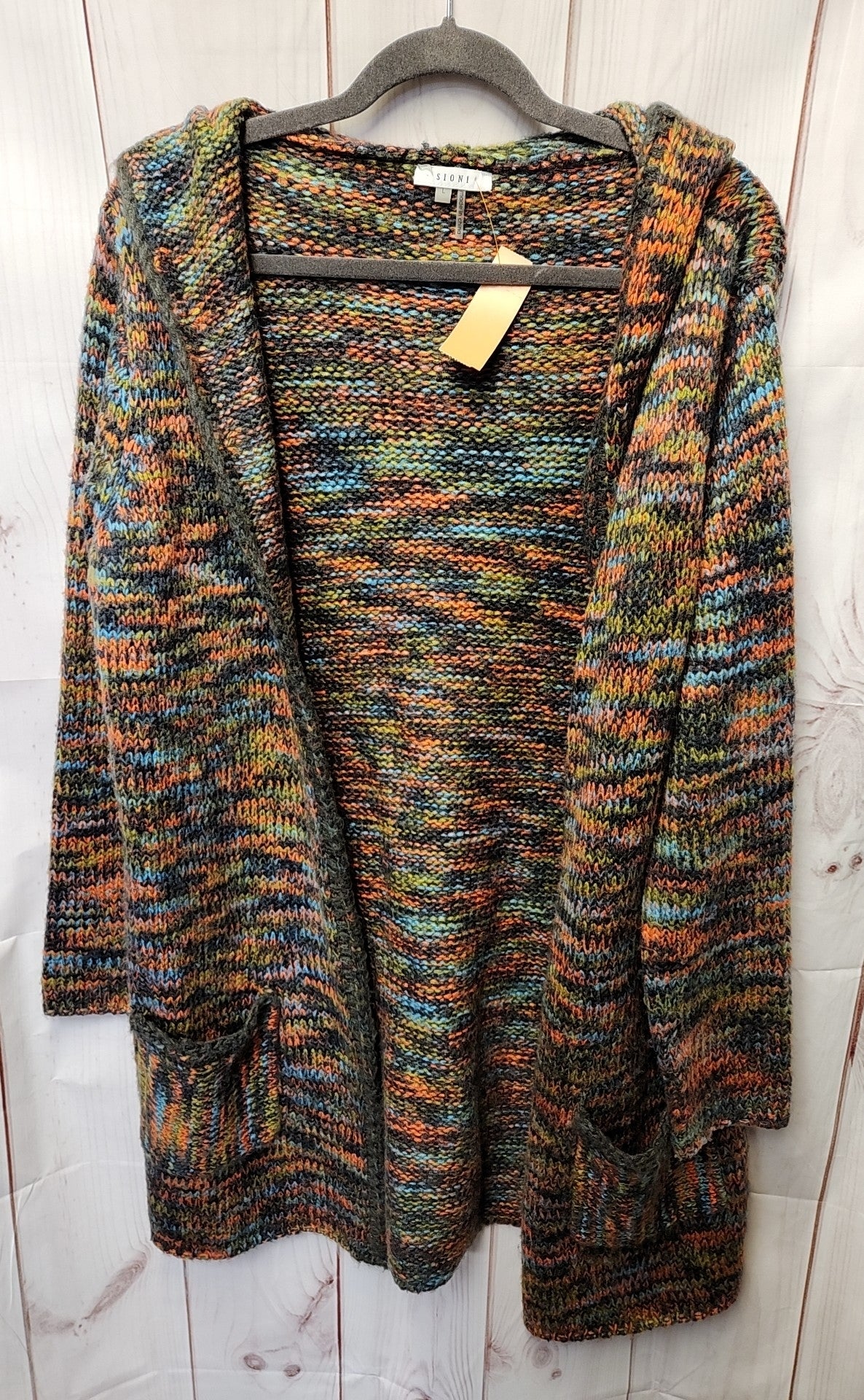 Sioni Women's Size L Green Cardigan