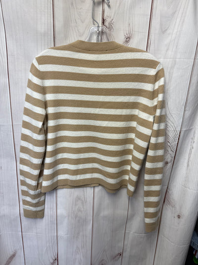 Ann Taylor Women's Size S White & Beige Cardigan