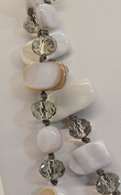 White Beaded Necklace