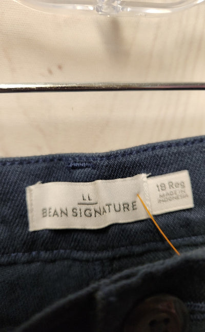 NWT LL Bean Women's Size 34 (18/1X) Navy Jeans