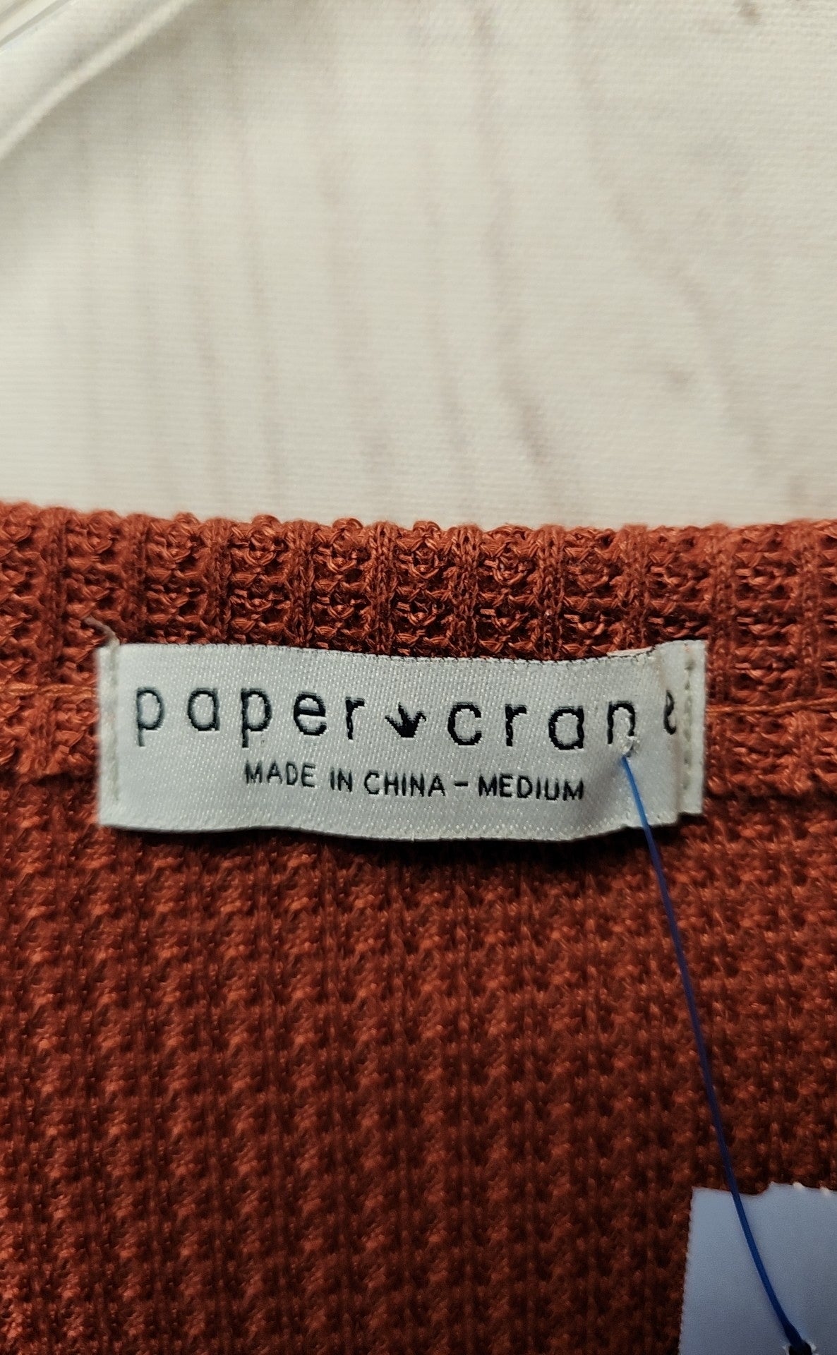 Paper Crane Women's Size M Red Long Sleeve Top