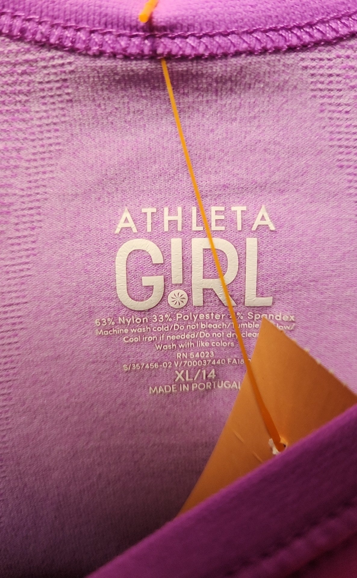 Athleta Girl's Size 14 Purple Shirt