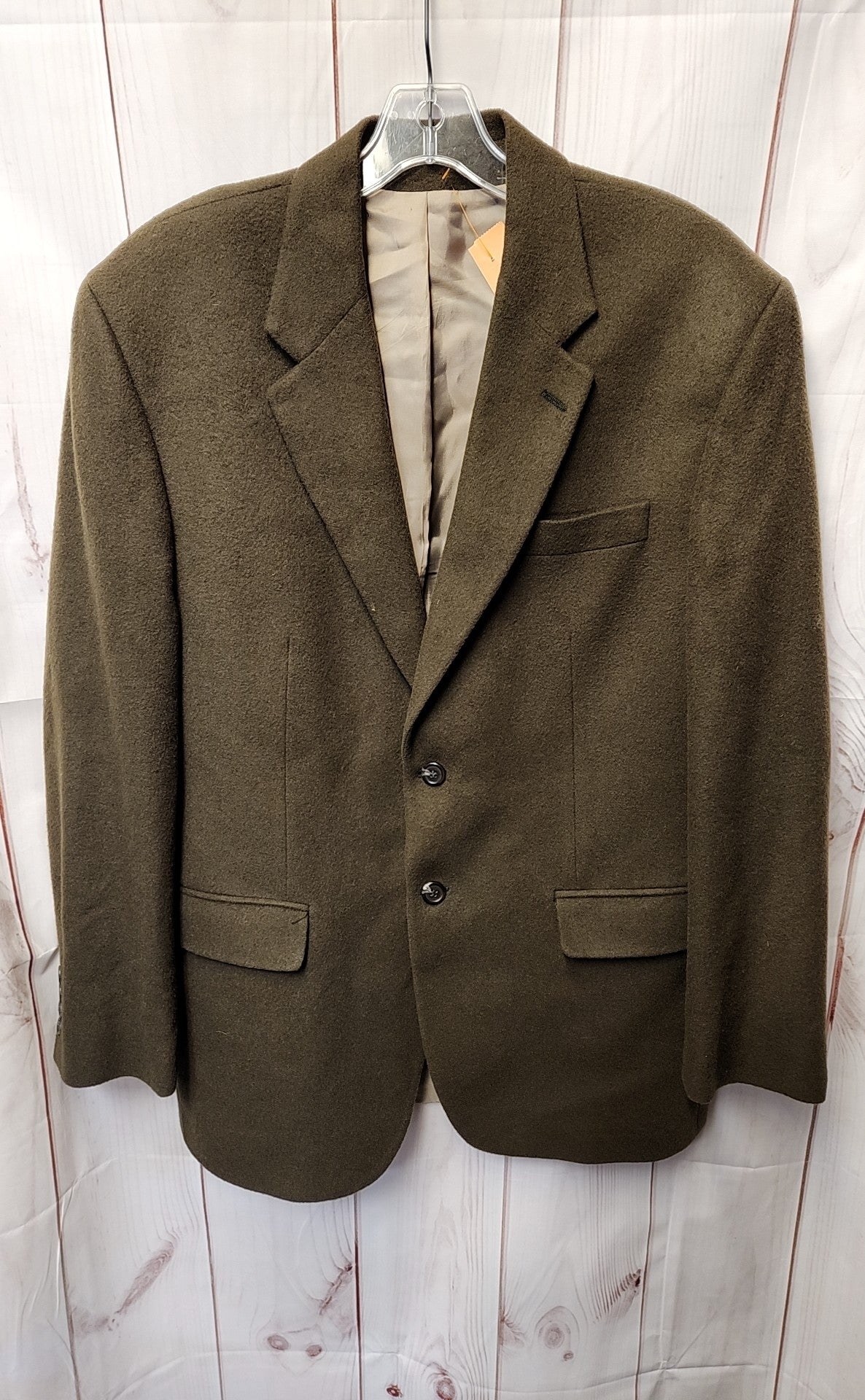 Lauren by Ralph Lauren Men's Size 46 Green Sport Coat Camel Hair
