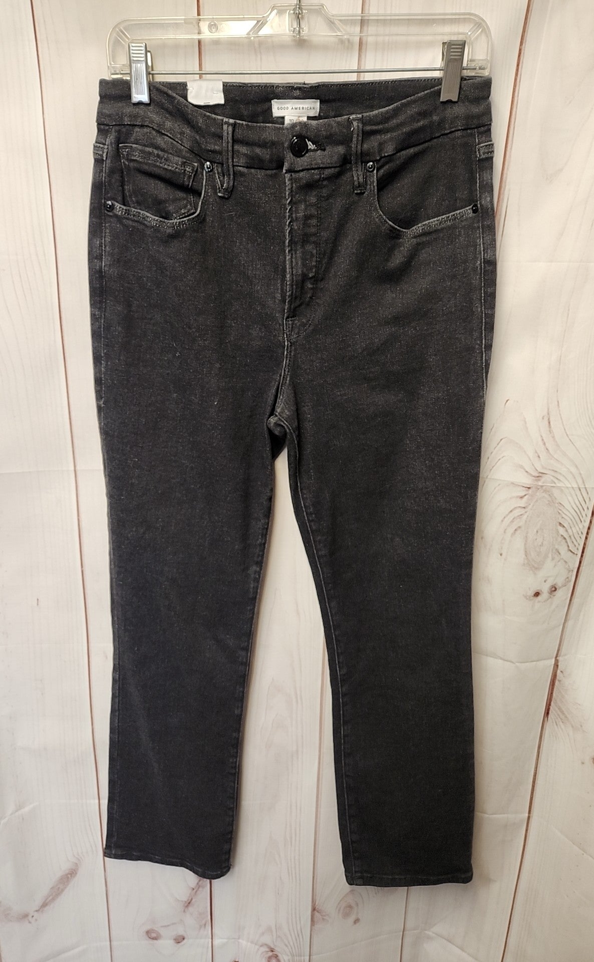 Good American Women's Size 30 (9-10) Black Jeans