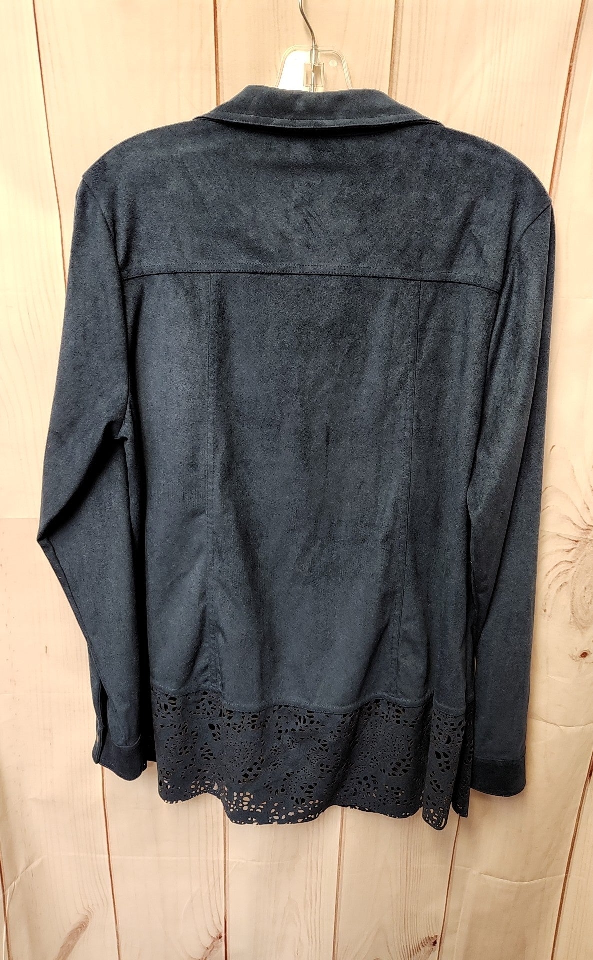 Erin London Women's Size M Blue Long Sleeve Top