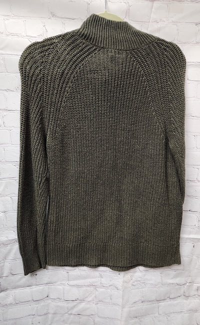 Market & Spruce Women's Size L Petite Green Sweater