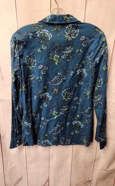 Talbots Women's Size S Teal Long Sleeve Top