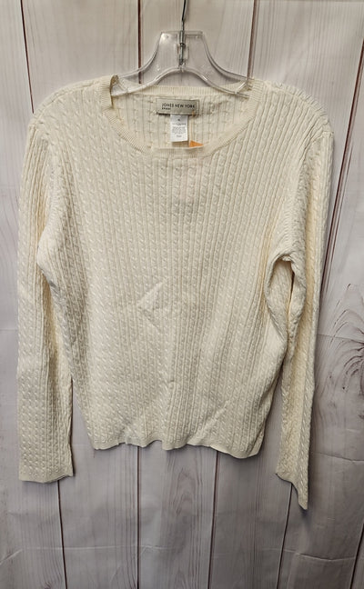 Jones New York Women's Size XL White Long Sleeve Top
