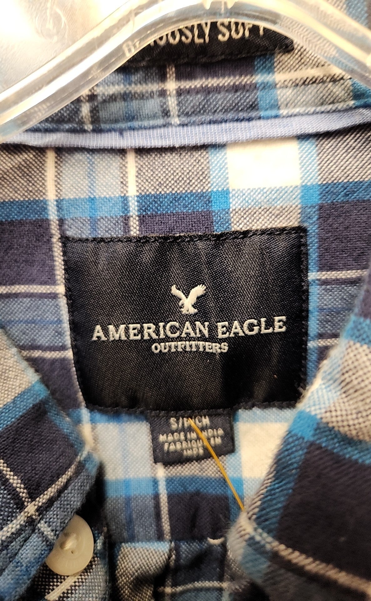 American Eagle Men's Size S Blue Shirt