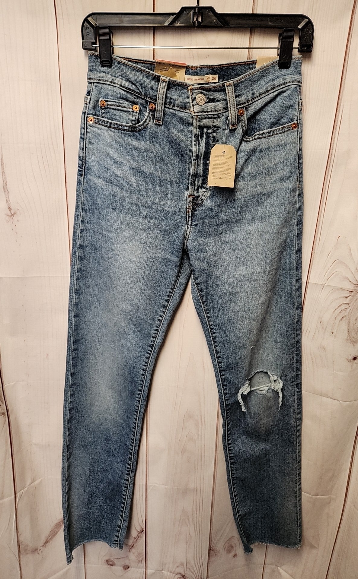 NWT Levis Women's Size 26 (1-2) Blue Jeans Wedgie Straight