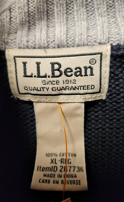 LL Bean Men's Size XL Navy Sweater