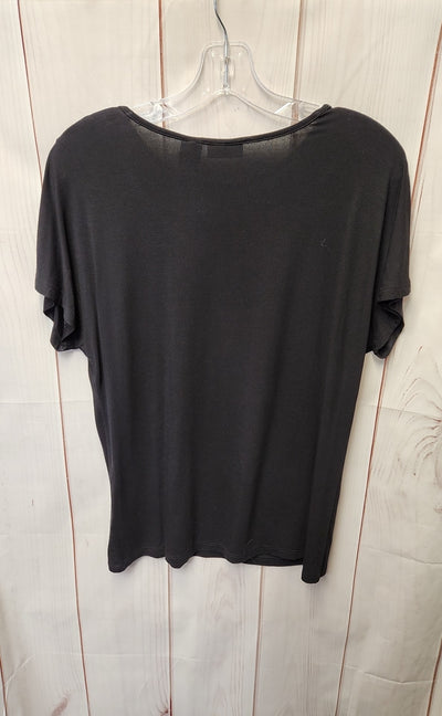 Tahari Women's Size S Black Short Sleeve Top