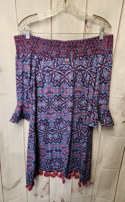 Cabanalife Women's Size M Blue & Pink Dress