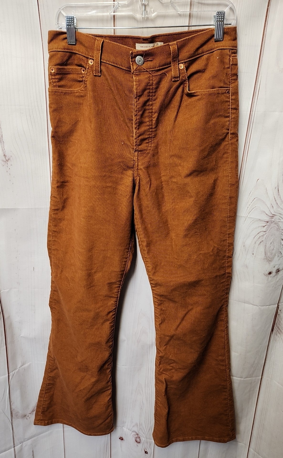 Levis Women's Size 29 (7-8) Brown Pants Ribcage Flare