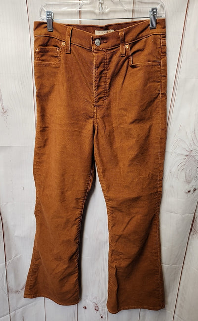 Levis Women's Size 29 (7-8) Brown Pants Ribcage Flare